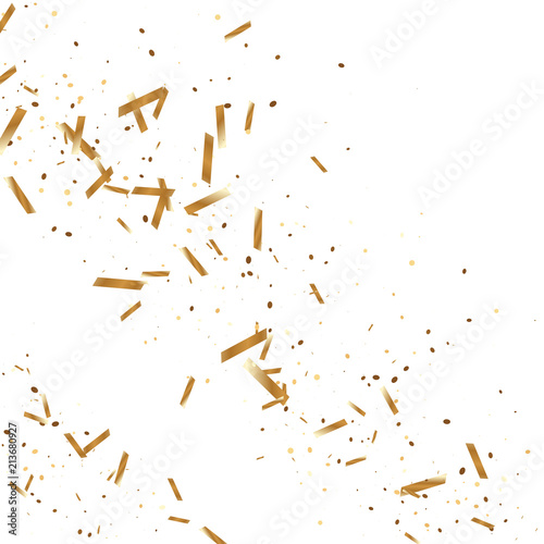 Gold Confetti Background.