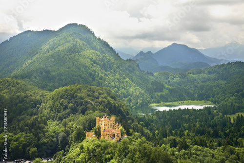 Landscape near Hohenschwangau village. Bavaria. Germany