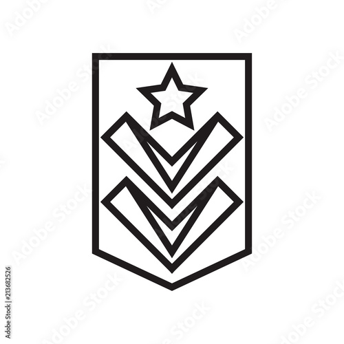 Rank icon vector sign and symbol isolated on white background, Rank logo concept