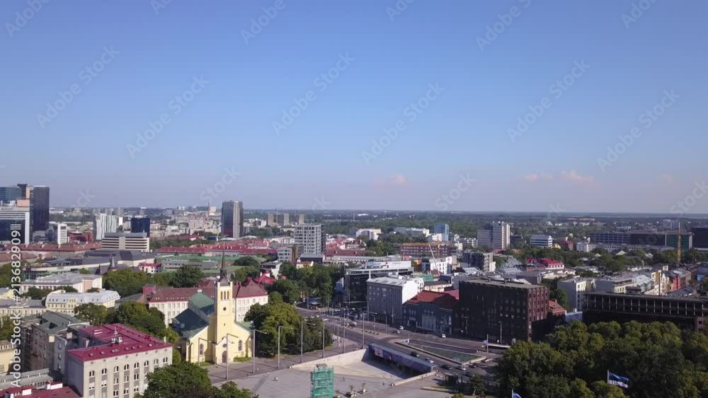 View on cityscape of historical old town of Tallinn View on cityscape of historical old town of Tallinn