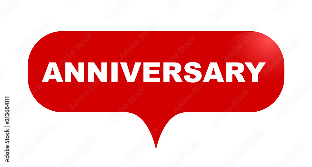 red vector bubble banner anniversary red vector bubble banner anniversary