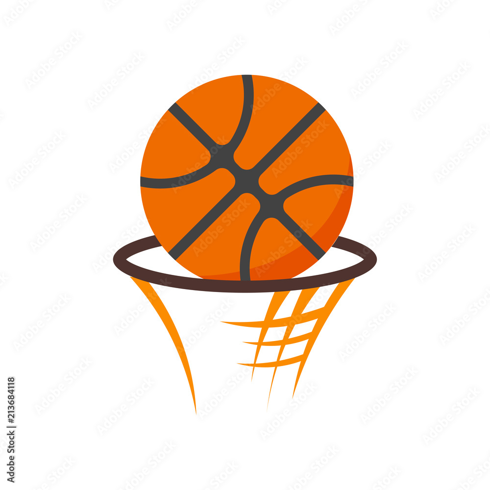 Basketball icon vector sign and symbol isolated on white background ...