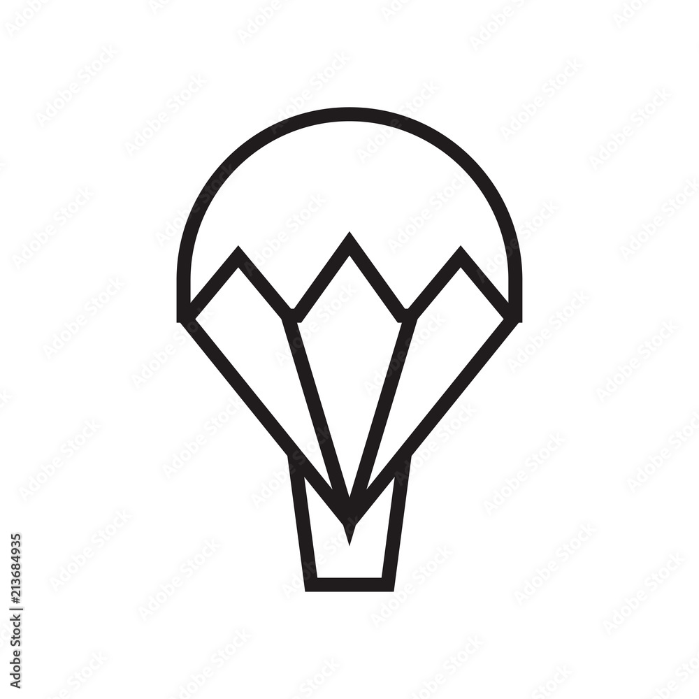 Parachute logo icon design and symbol skydiving vector 17127800 Vector Art  at Vecteezy