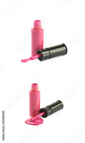 Bottle of nail polish isolated