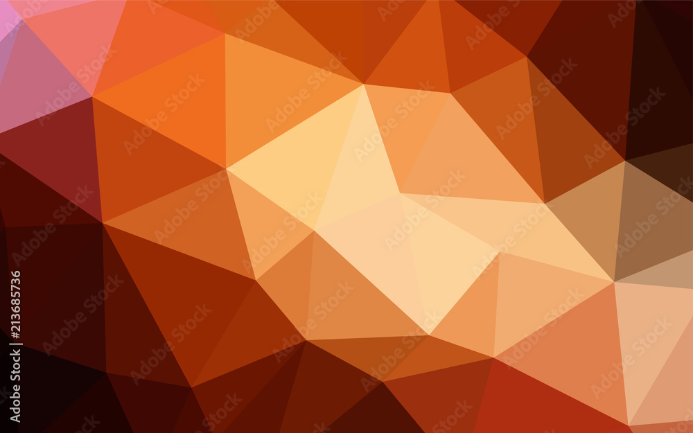 Dark Red vector triangle mosaic cover. Dark Red vector triangle mosaic cover.