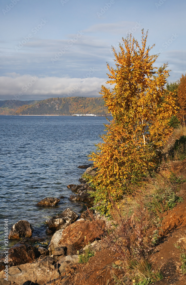 Lake Baikal in Listvyanka. Irkutsk oblast. Russian Lake Baikal in Listvyanka. Irkutsk oblast. Russian