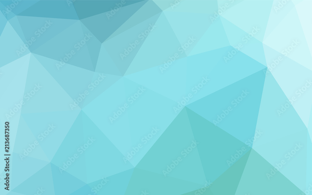 Obraz premium Light Blue, Green vector shining triangular cover.