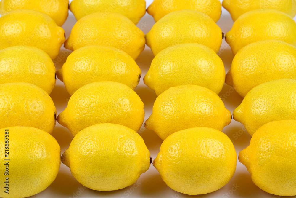 Lemons on white background. Lemons on white background.
