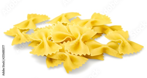 Pasta collection isolated on white background