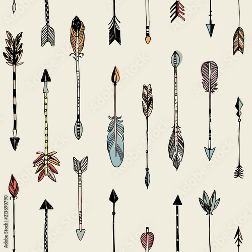Hand drawn arrows patten