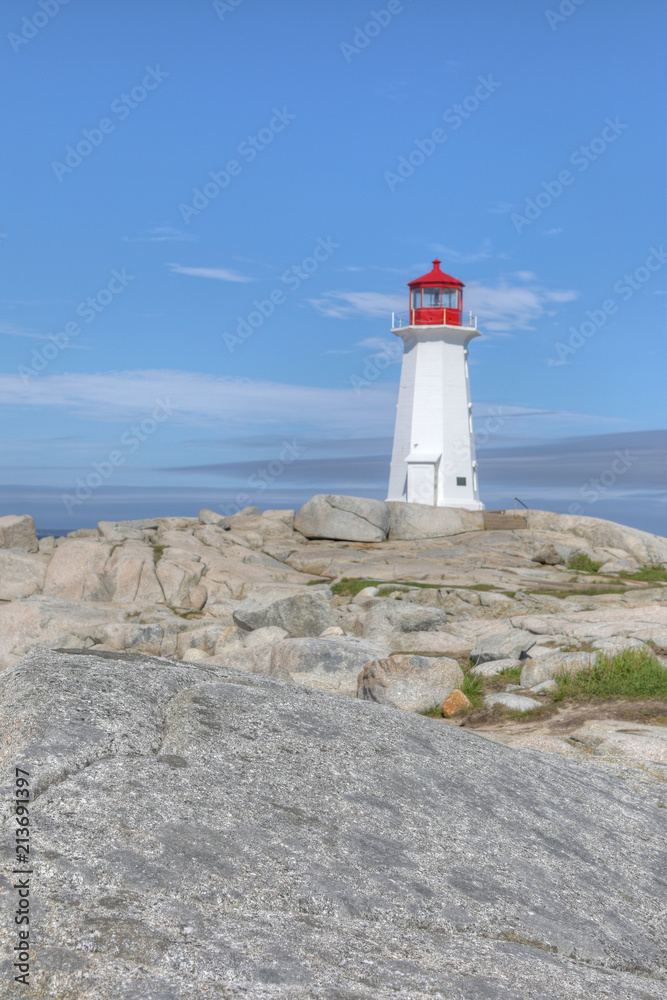 Vertical of Peggy's Cove Lighthouse, Canada