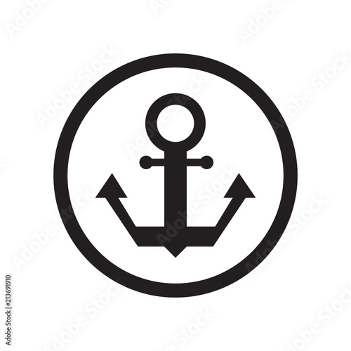 Port sign icon vector sign and symbol isolated on white background, Port sign logo concept