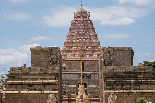 The main shrine, or Vimana, of the 11th century Brihadeeswarar temple at Gangaikondacholapuram in Tamil Nadu