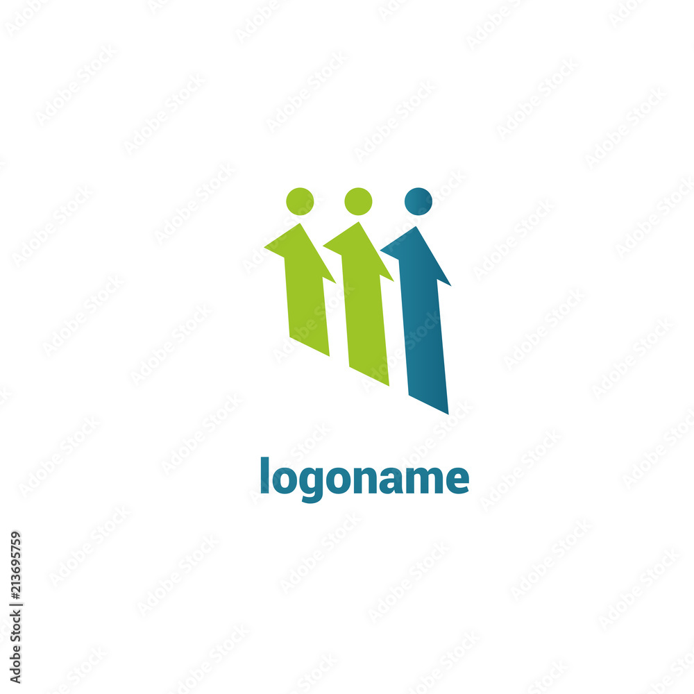 Abstract community logo icon vector design. Creative agency, social work, teamwork, business, advertising vector logo Abstract community logo icon vector design. Creative agency, social work, teamwork, business, advertising vector logo