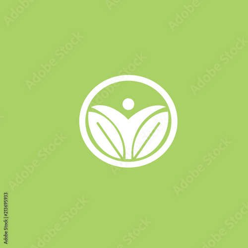 Abstract nature logo icon vector design. healthy food, ecology, spa, business, diet vector logo