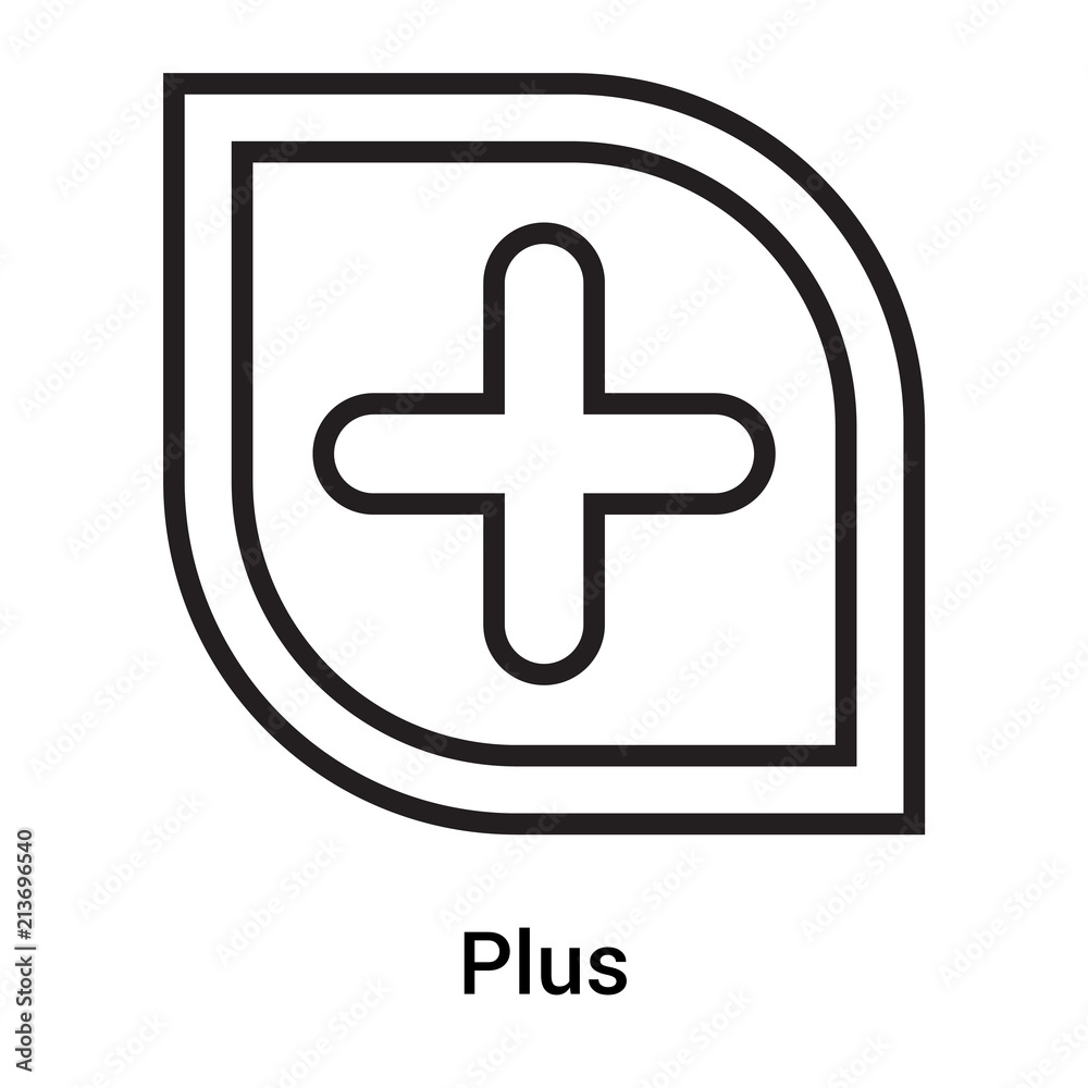 Plus icon vector sign and symbol isolated on white background, Plus logo concept Plus icon vector sign and symbol isolated on white background, Plus logo concept