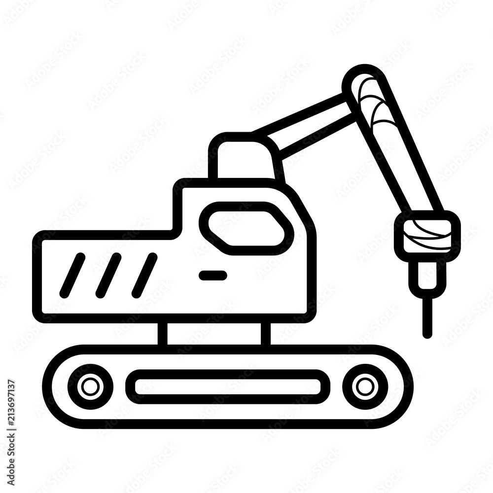 Excavator, loader, auto, car, icon, vector Excavator, loader, auto, car, icon, vector