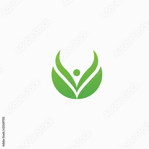Abstract nature logo icon vector design. healthy food, ecology, spa, business, diet vector logo