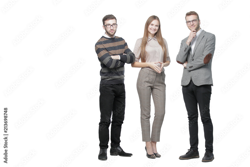 close up.a group of successful young people close up.a group of successful young people