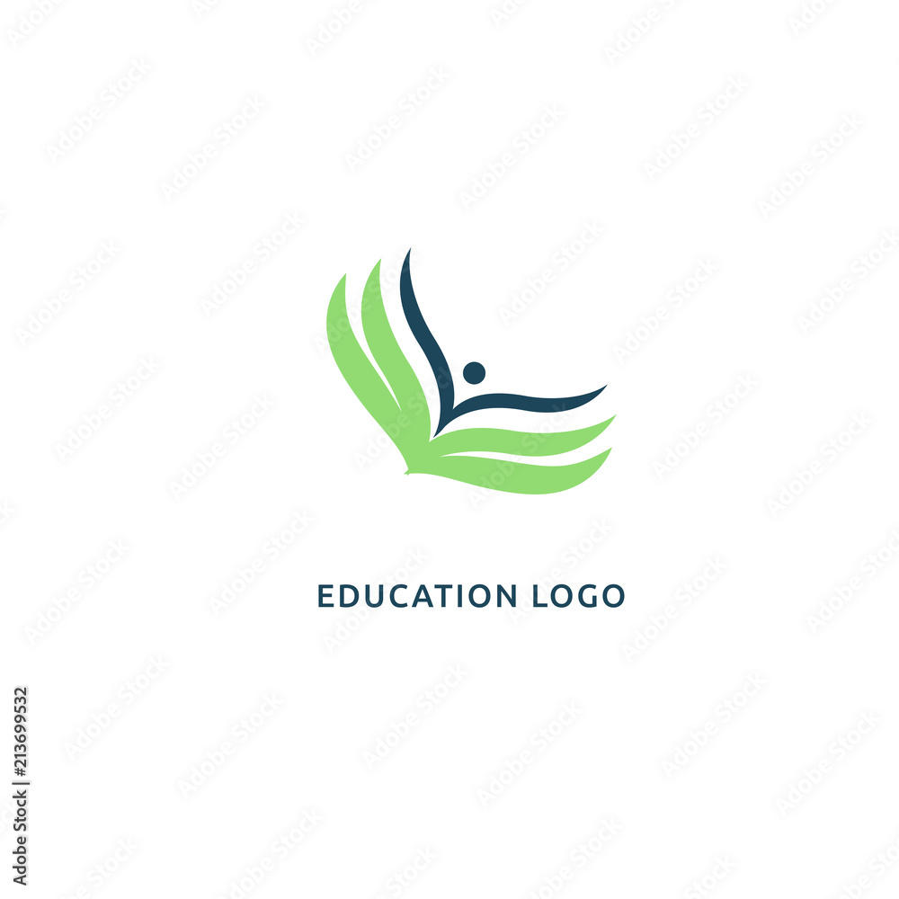 Abstract education logo icon vector design. College, school, university vector logo Abstract education logo icon vector design. College, school, university vector logo