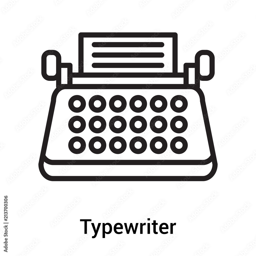 Typewriter Icon Vector