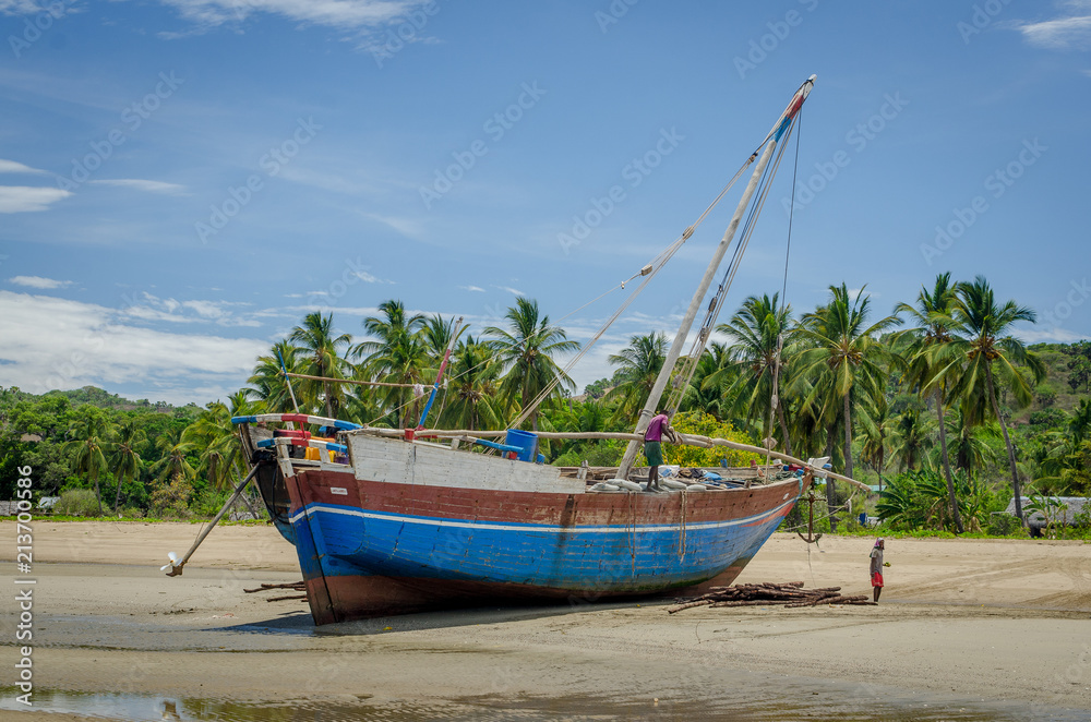 Cargo boat from Nosy Be (Madagascar)