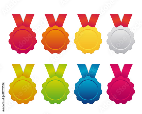 8 bright medals