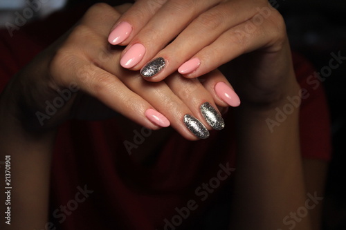 sexy pink manicure