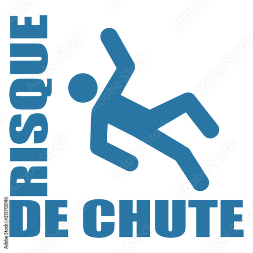 Logo risque de chute.