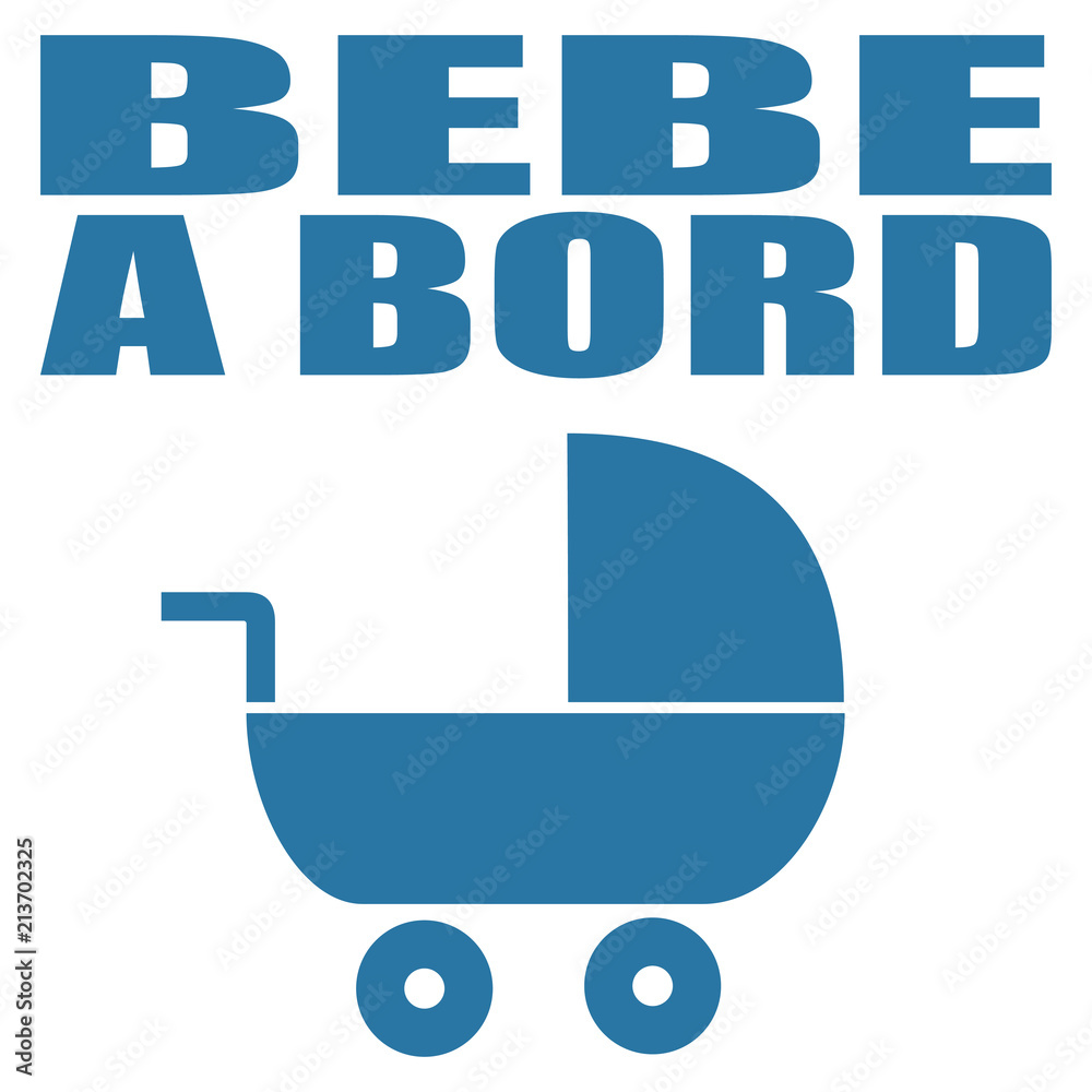 Logo bébé à bord. Logo bébé à bord.