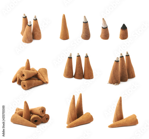 Aroma incense cone isolated photo