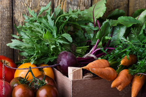 Photos Fresh organic homegrown colofrul vegetables