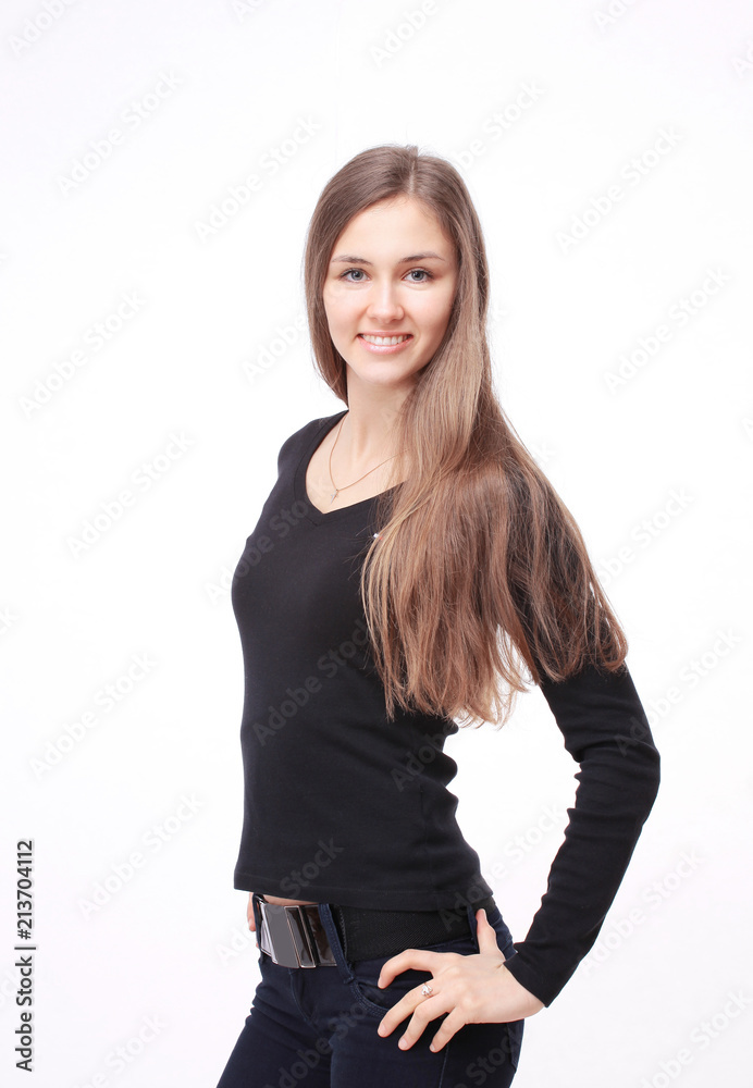 closeup.portrait of a successful modern business woman. closeup.portrait of a successful modern business woman.