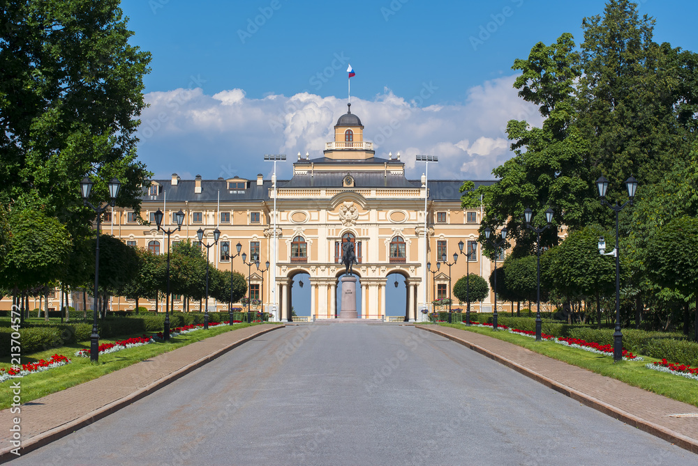Constantine (Konstantinovsky) palace and park in Strelna, St. Petersburg, Russia