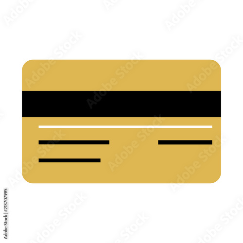 Credit card colour icon, vector