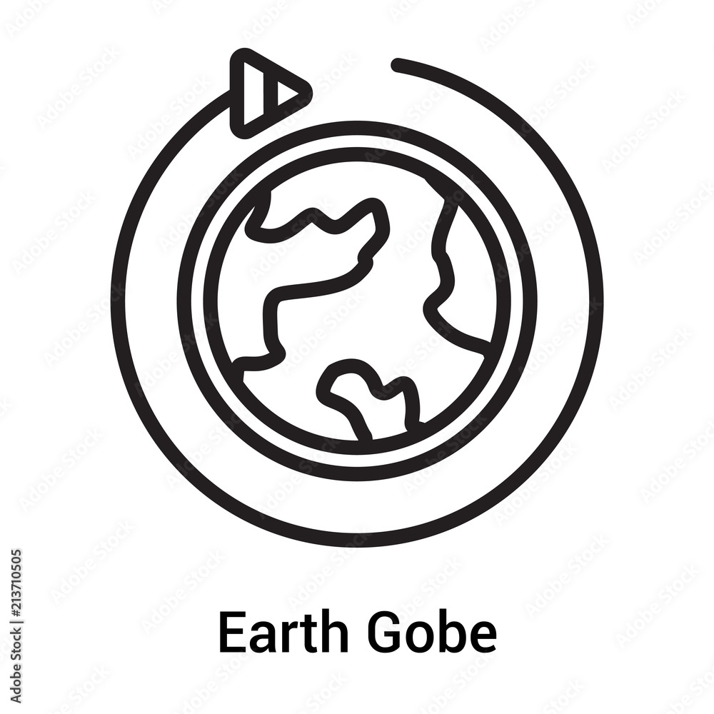 Earth Gobe icon vector sign and symbol isolated on white background, Earth Gobe logo concept Earth Gobe icon vector sign and symbol isolated on white background, Earth Gobe logo concept