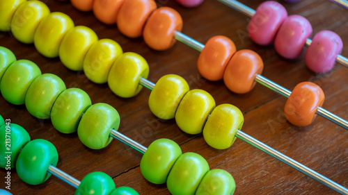 Colorful Counting Abacus © Aris Suwanmalee