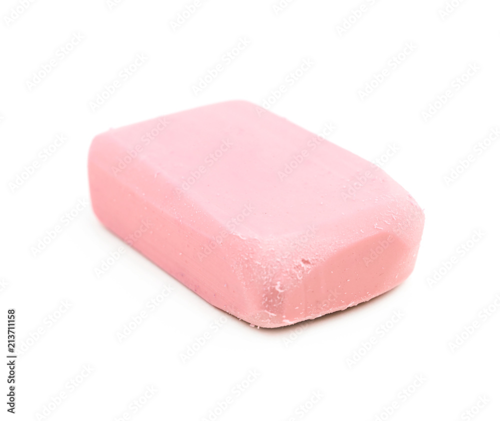 Rubber eraser isolated Rubber eraser isolated