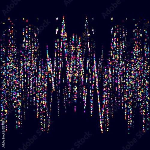 Abstract dotted colorful lines, wave form background.