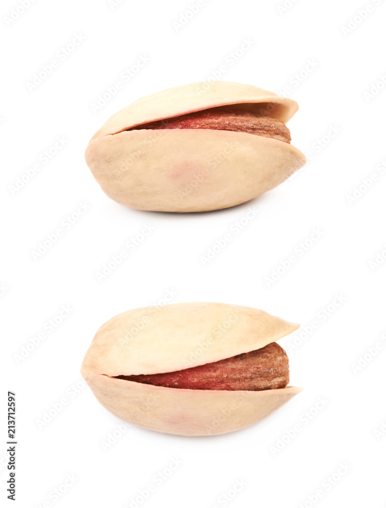 Single pistachio isolated Single pistachio isolated