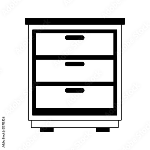 kitchen wooden cabinet isolated vector illustration graphic design