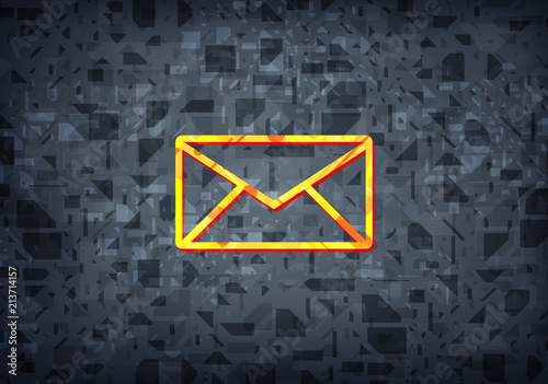 Email icon black background