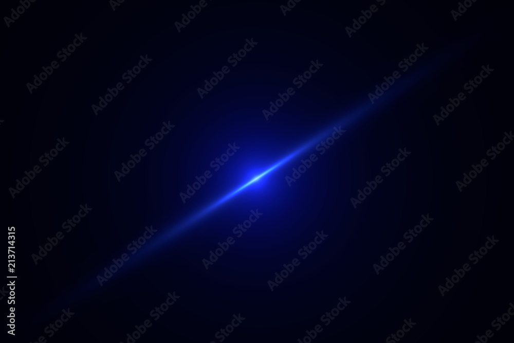 Anamorphic Lens Flare on Black Background Anamorphic Lens Flare on Black Background