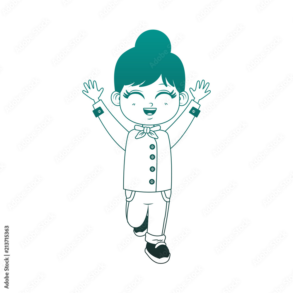 Beautiful girl chef cartoon vector illustration graphic design Beautiful girl chef cartoon vector illustration graphic design