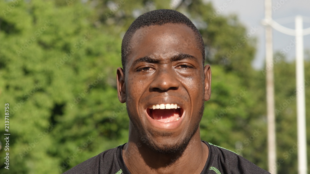 Confused Male Athlete Confused Male Athlete