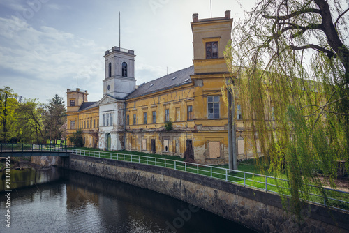 Former mediaeval castle in Veseli nad Moravou, small town in historical Moravia region, Czech Republic photo