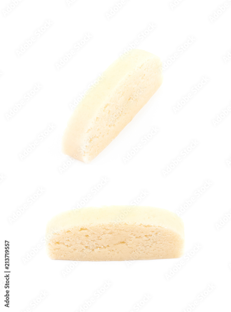 Block of marzipan isolated Block of marzipan isolated