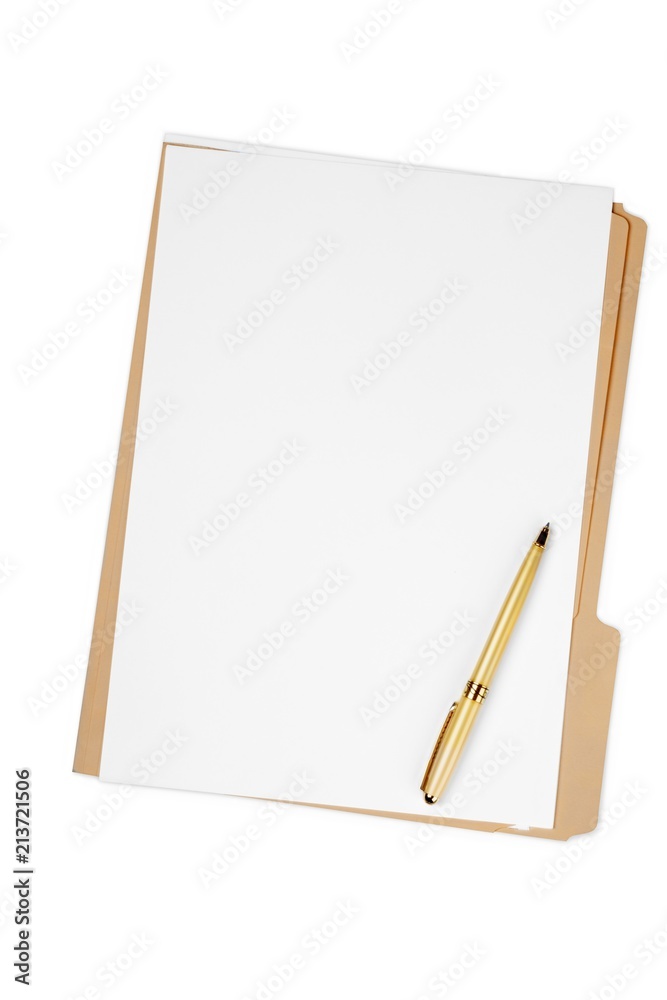 File Folders with White Pages File Folders with White Pages