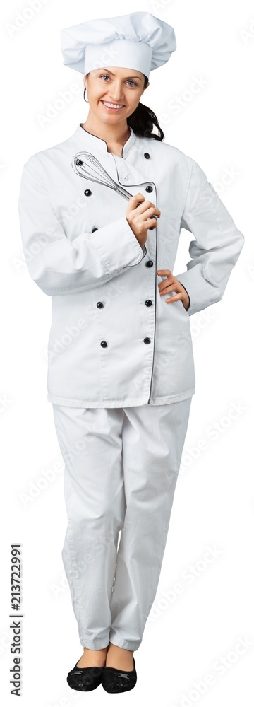 Female Chef Holding a Whisk Female Chef Holding a Whisk