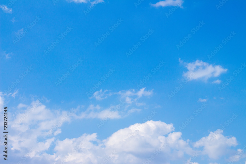 Fototapeta premium Blue Sky with white clouds,background